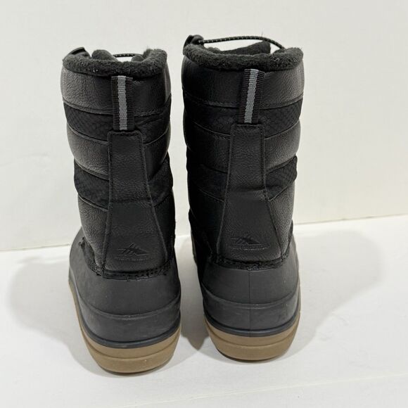 High Sierra Blaine Winter Snow Boots Waterproof Black with Leather Youth Size 3M - Picture 3 of 13